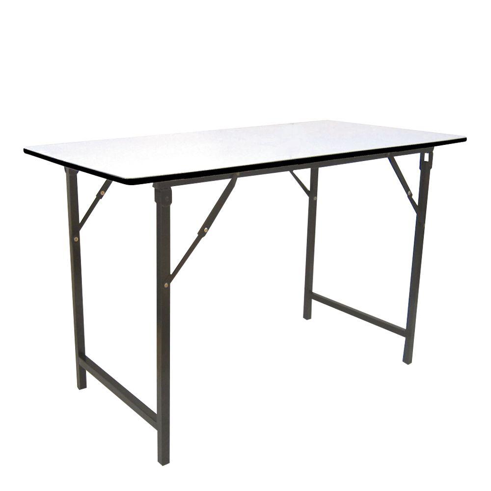 โต๊ะพับอเนกประสงค์ หน้าโฟเมก้า ขาพ่นดํา 60x150x75 ซม.