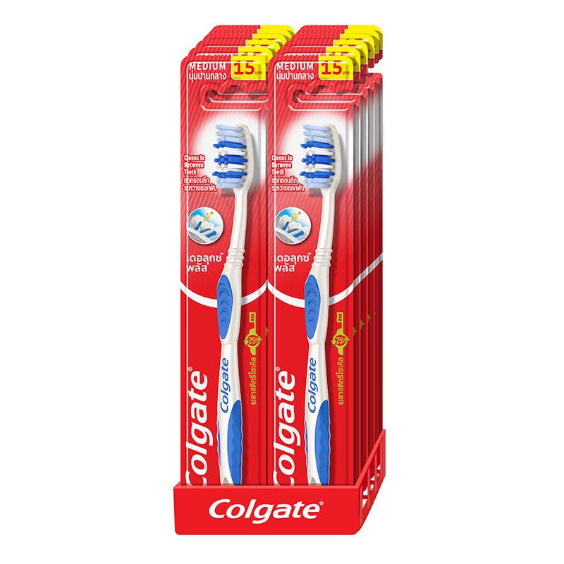 COLGATE Toothbrush Deluxe Plus x 12