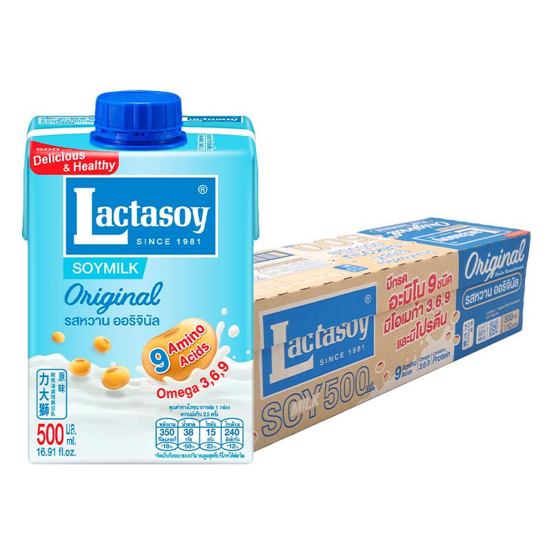 LACTASOY UHT Soy Milk Sweet Flavour 500 ml x 12