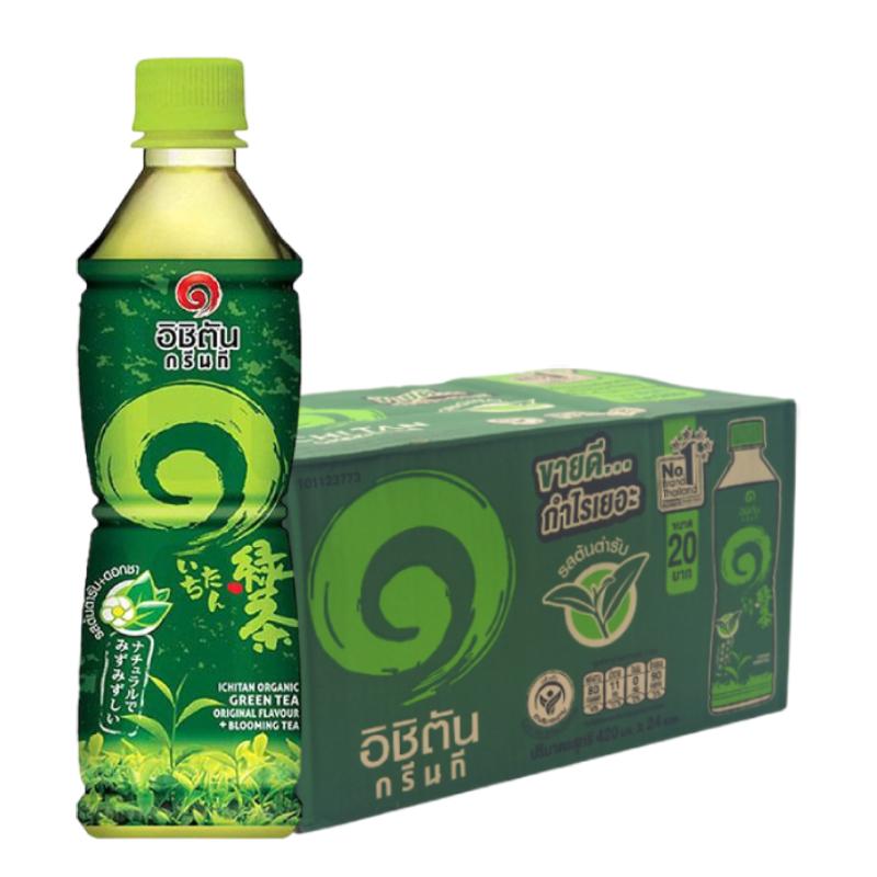 อิชิตัน ชาเขียวพร้อมดื่ม รสต้นตำรับ 420 มล. x 24