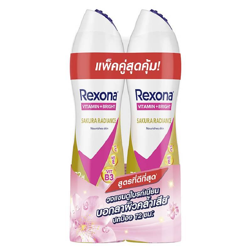 REXONA Spray Vitamin + Bright Sakura Radiance 135 ml x 2