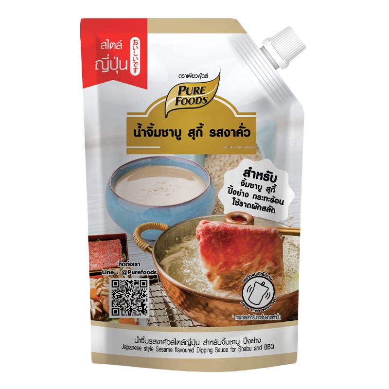 เพียวฟู้ดส์ น้ำจิ้มรสงาคั่วสไตล์ญี่ปุ่น สำหรับจิ้มชาบู ปิ้งย่าง 850 ก.