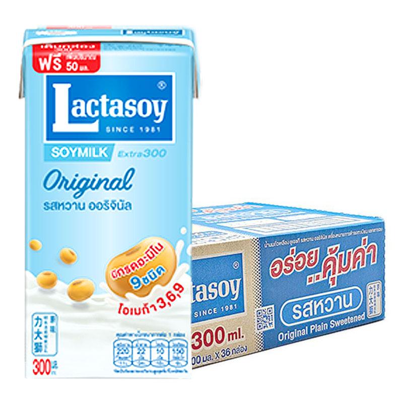 LACTASOY Soy Milk UHT Sweet 300 ml x 36