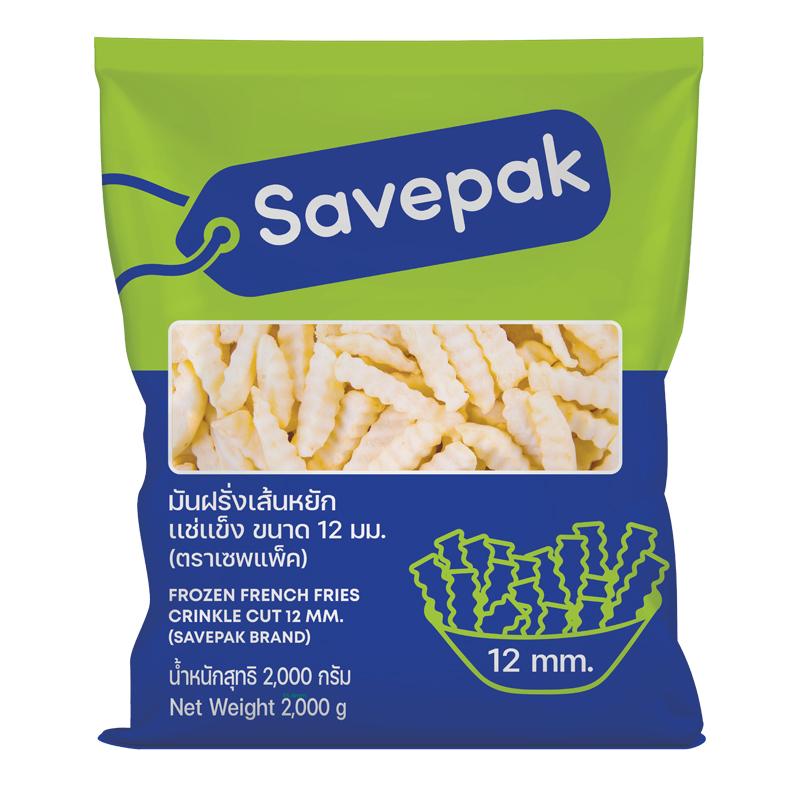 SAVEPAK Frozen French Fries Crinkle 12 mm 2 kg