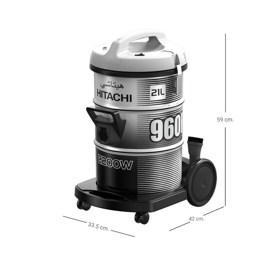 HITACHI Vacuum Cleaner 2200 W Model CV-960F PG Platinum Gray