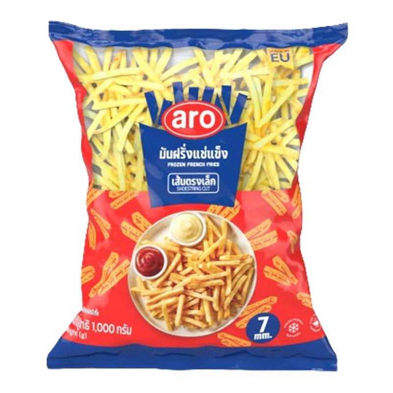 ARO Frozen Shoestring French Fries Cut 7 mm 1 kg