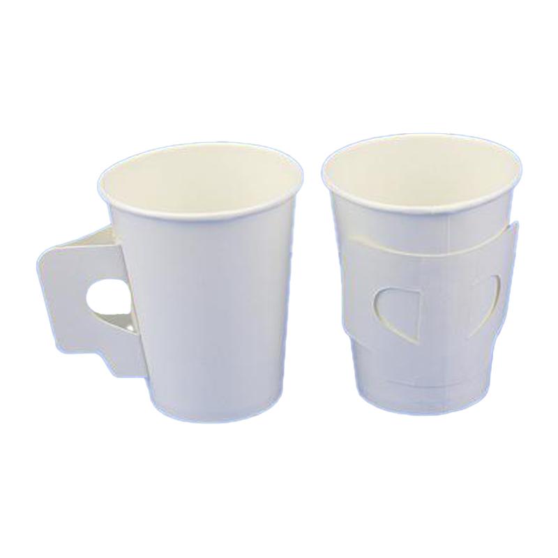 Paper Cup White With Handle 6.5 oz 50 pcs