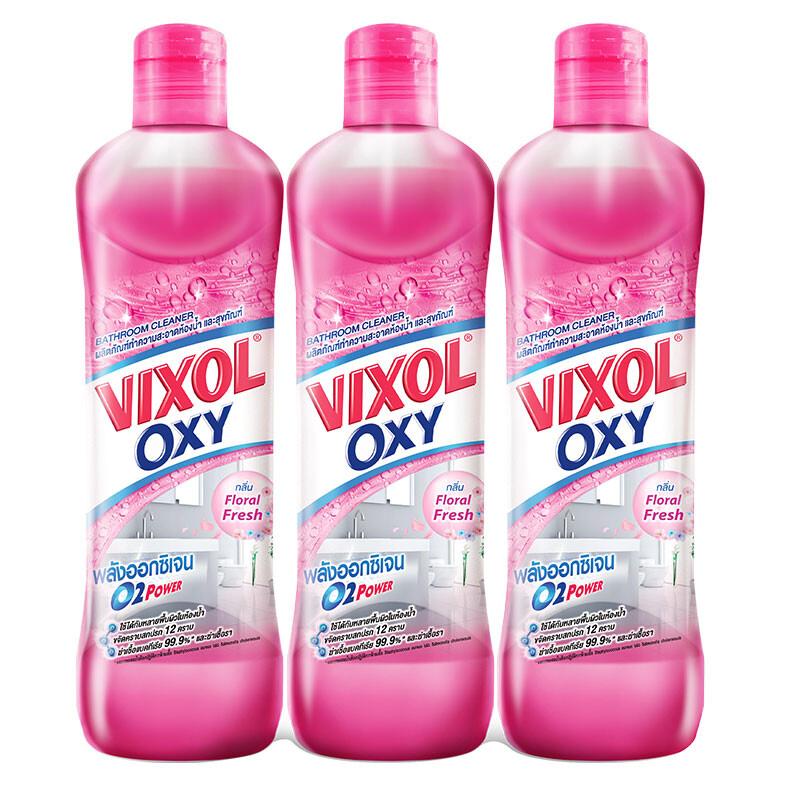 วิกซอล ออกซี่ น้ํายาล้างห้องน้ํา กลิ่นฟลอรัล เฟรช 700 มล. x 3