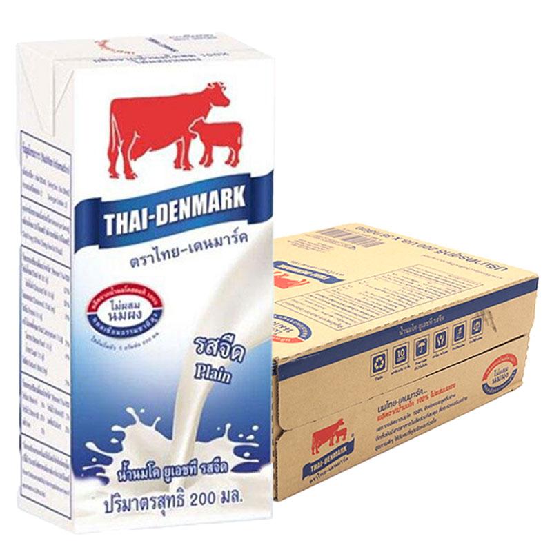 THAI-DENMARK UHT Milk Plain 200 ml 36 boxes