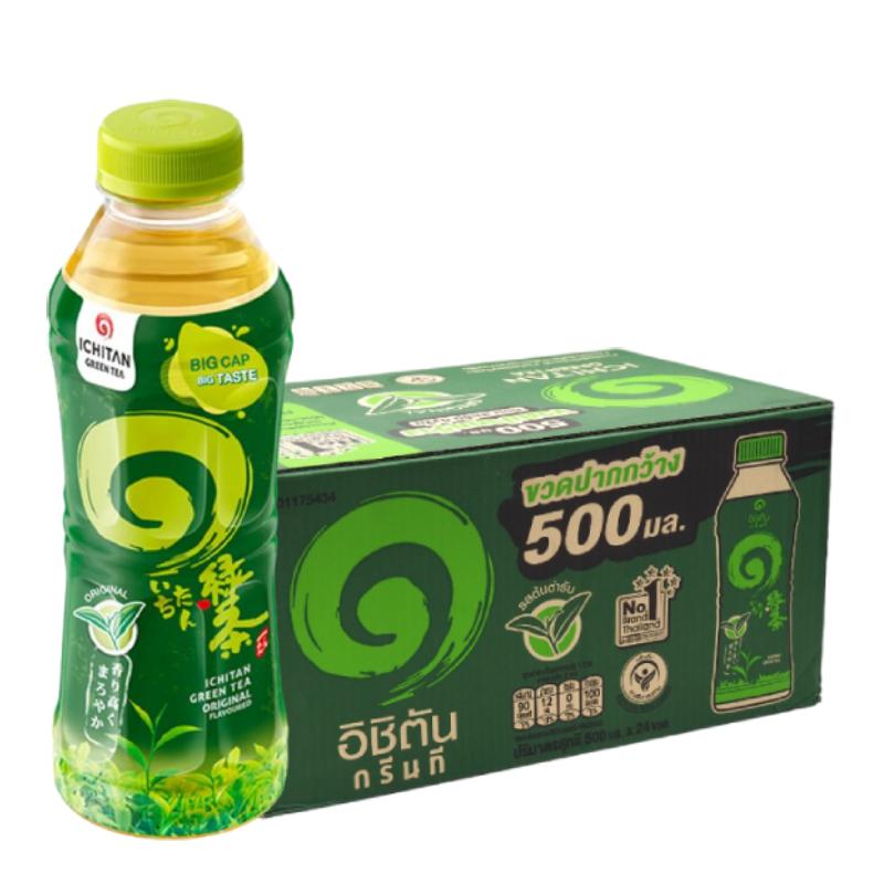 อิชิตัน ชาเขียวพร้อมดื่ม รสต้นตำรับ 500 มล. x 24
