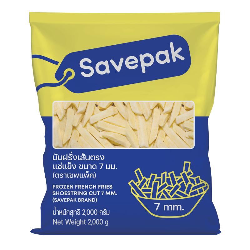 SAVEPAK Frozen French Fries Shoestring 7 mm 2 kg