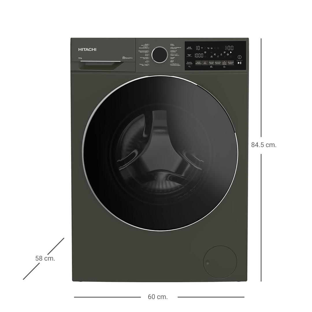 เครื่องซักผ้าฝาหน้า ฮิตาชิ Hitachi Front Loading - Washer รุ่น BD100XFVEADM 10กก.