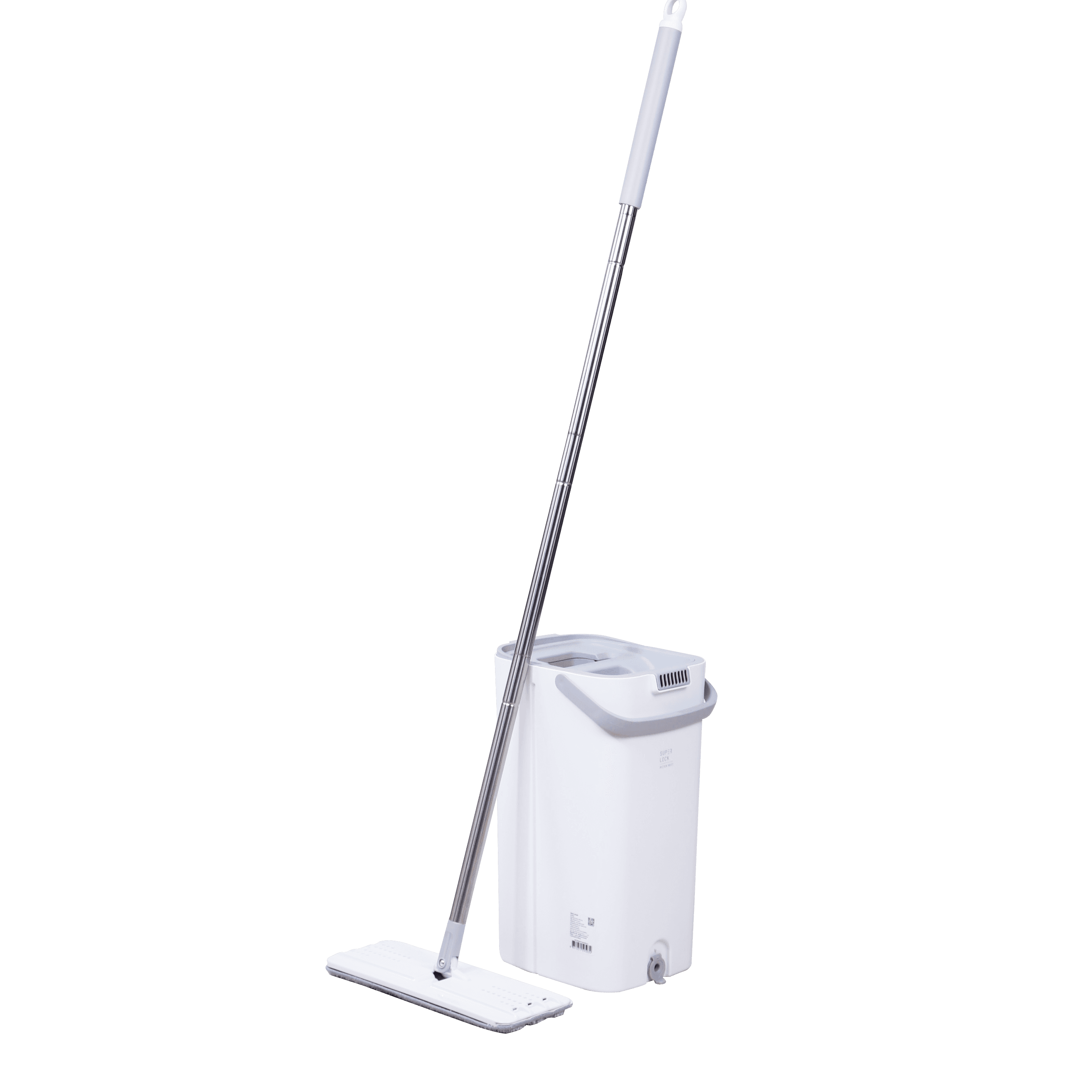 Super Lock mop bucket set, model Ultimate Clean2, genuine, free 2 microfiber cloths, mop, dust mop with water bucket, model 9503.