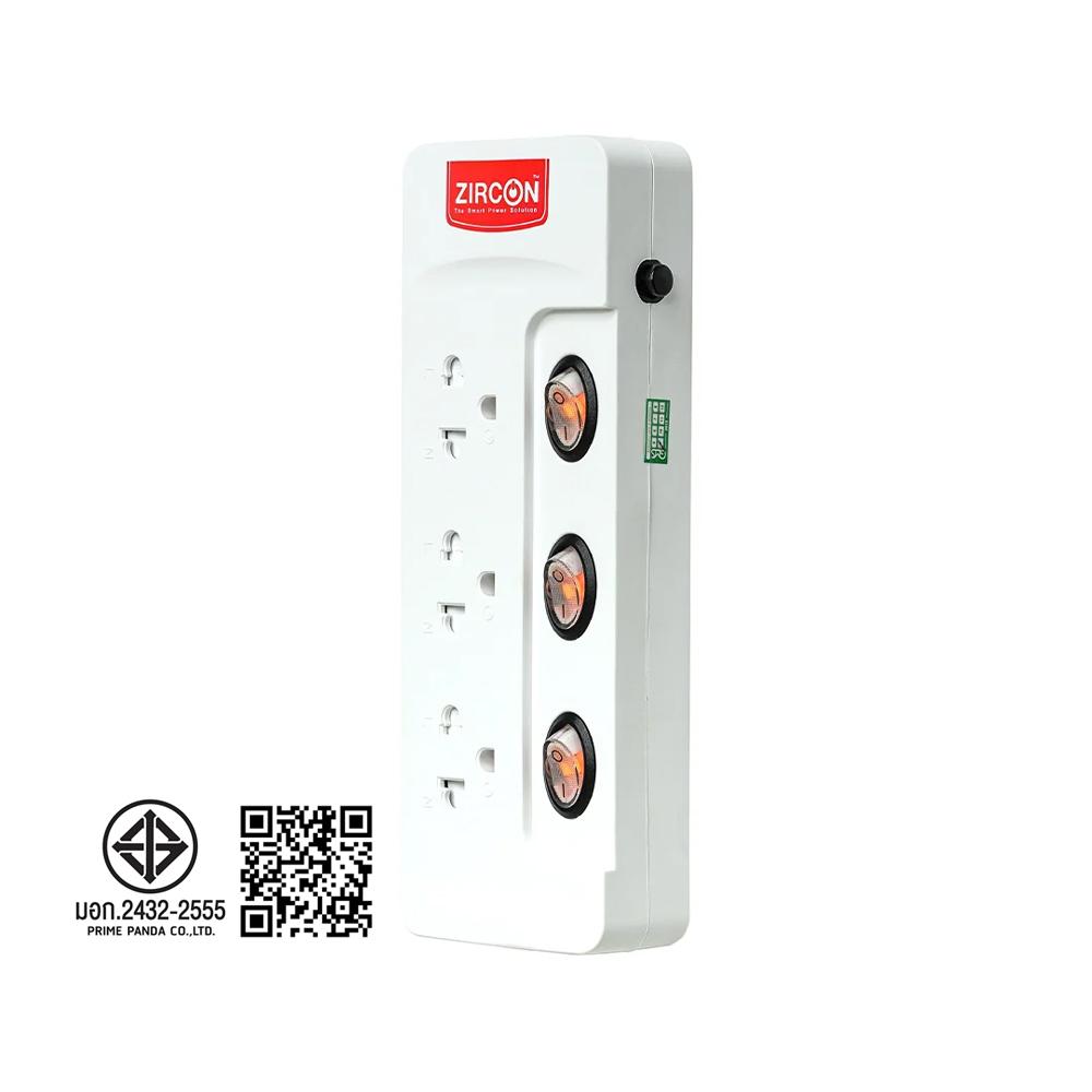 เซอร์คอน ปลั๊กไฟ 3 Way 3 Switch 3M. (ZC-103-3M)