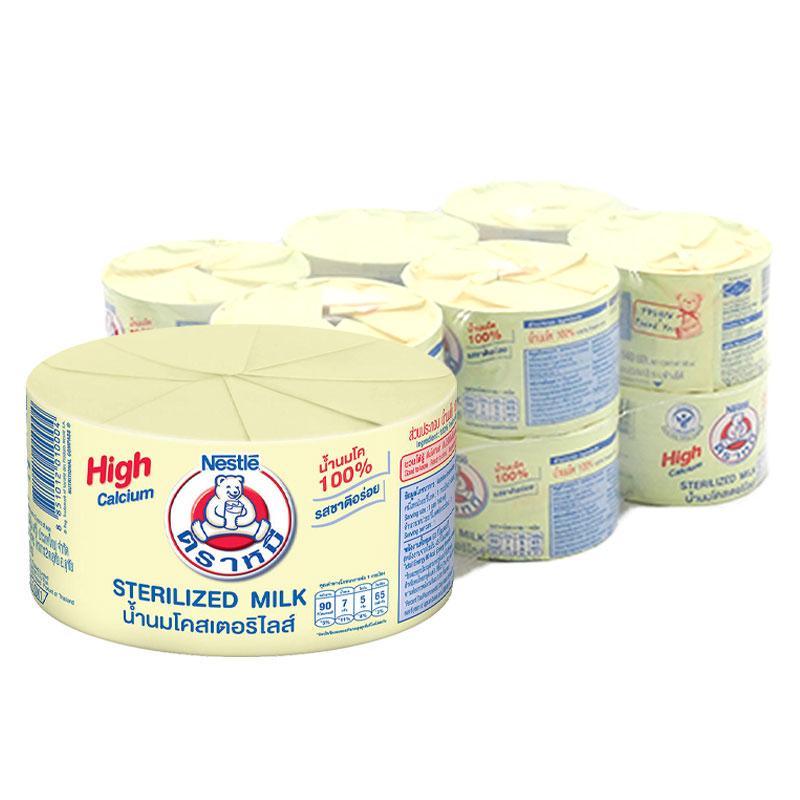 BEAR BRAND Sterilized Milk High Calcium 140 ml x 12