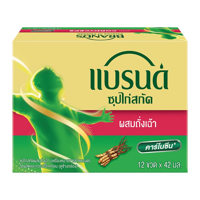 แบรนด์ ซุปไก่ผสมถั่งเฉ้า 42 มล. x 12