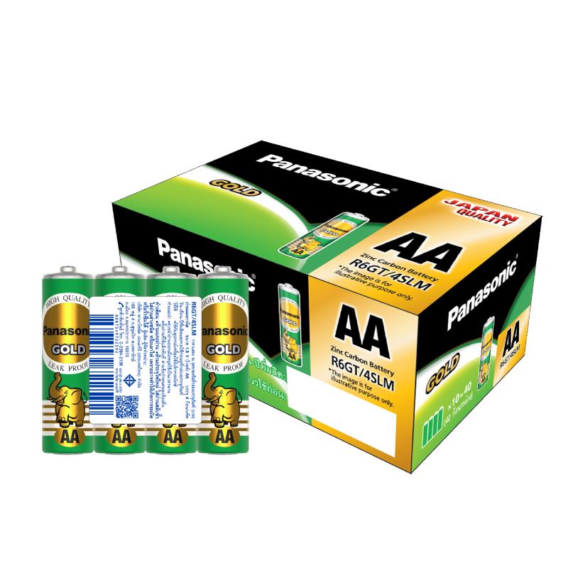 พานาโซนิค โกลด์ ถ่าน AA รุ่น R6GT/4SLM 4 ชิ้น x 10