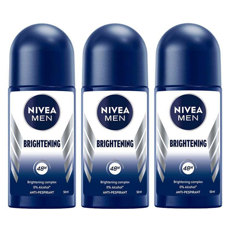 NIVEA Men Whitening Roll-On 50 ml x 3