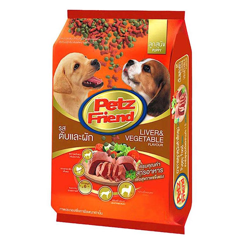 เพ็ทส์เฟรนด์ อาหารลุกสุนัขชนิดแห้ง แบบเม็ด สำหรับสุนัข รสตับและผัก 3 กก.