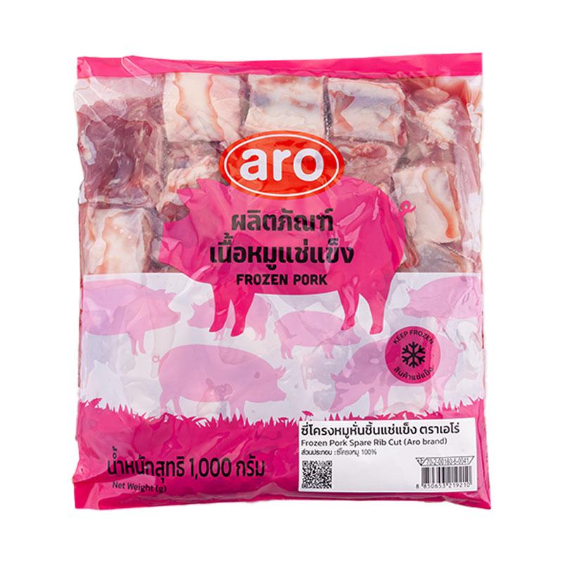 เอโร่ ซี่โครงหมูหั่นชิ้นแช่แข็ง 1 กก.